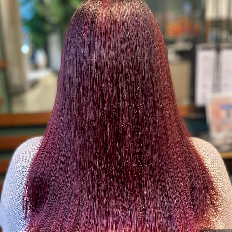 Intensive Farben mit der oxidationsfreien Farbe Elumen in der FRISEUR LOUNGE Johannisthal, Berlin