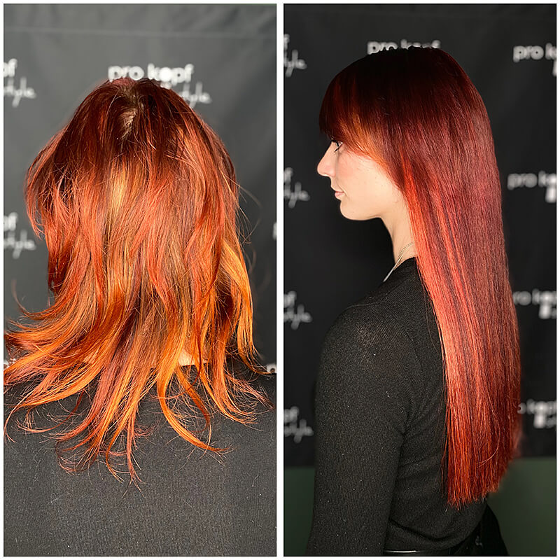 Haarverdichtung und Haarverlängerung mit der Premium-Methode katrin.meier Tressen in der FRISEUR LOUNGE Johannisthal, Berlin