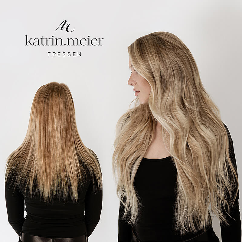 Haarverdichtung und Haarverlängerung mit der Premium-Methode katrin.meier Tressen in der FRISEUR LOUNGE Johannisthal, Berlin