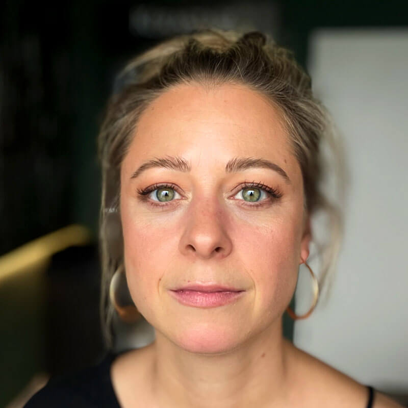 Birgit mit Make-up von Elli, FRISEUR LOUNGE Johannisthal